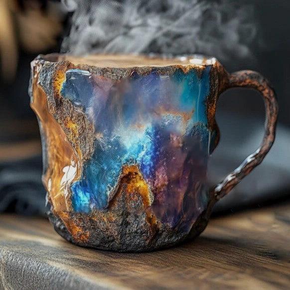 Handmade Coffee Mugs made of Mineral Crystal, Insulated, Microwave Safe, 350-450 ml by BowLift