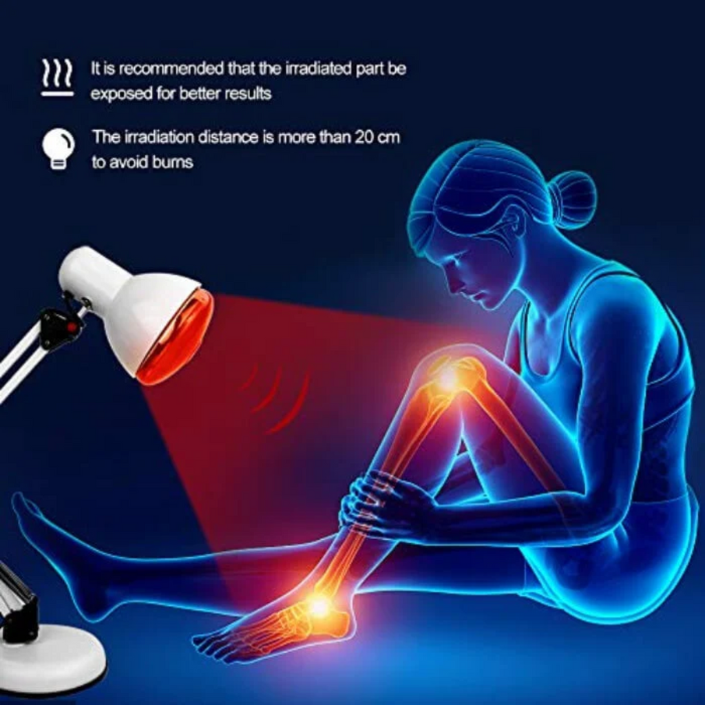 Red Light Therapy Lamp for Skin - Infrared Heating with Tripod Stand by BowLift