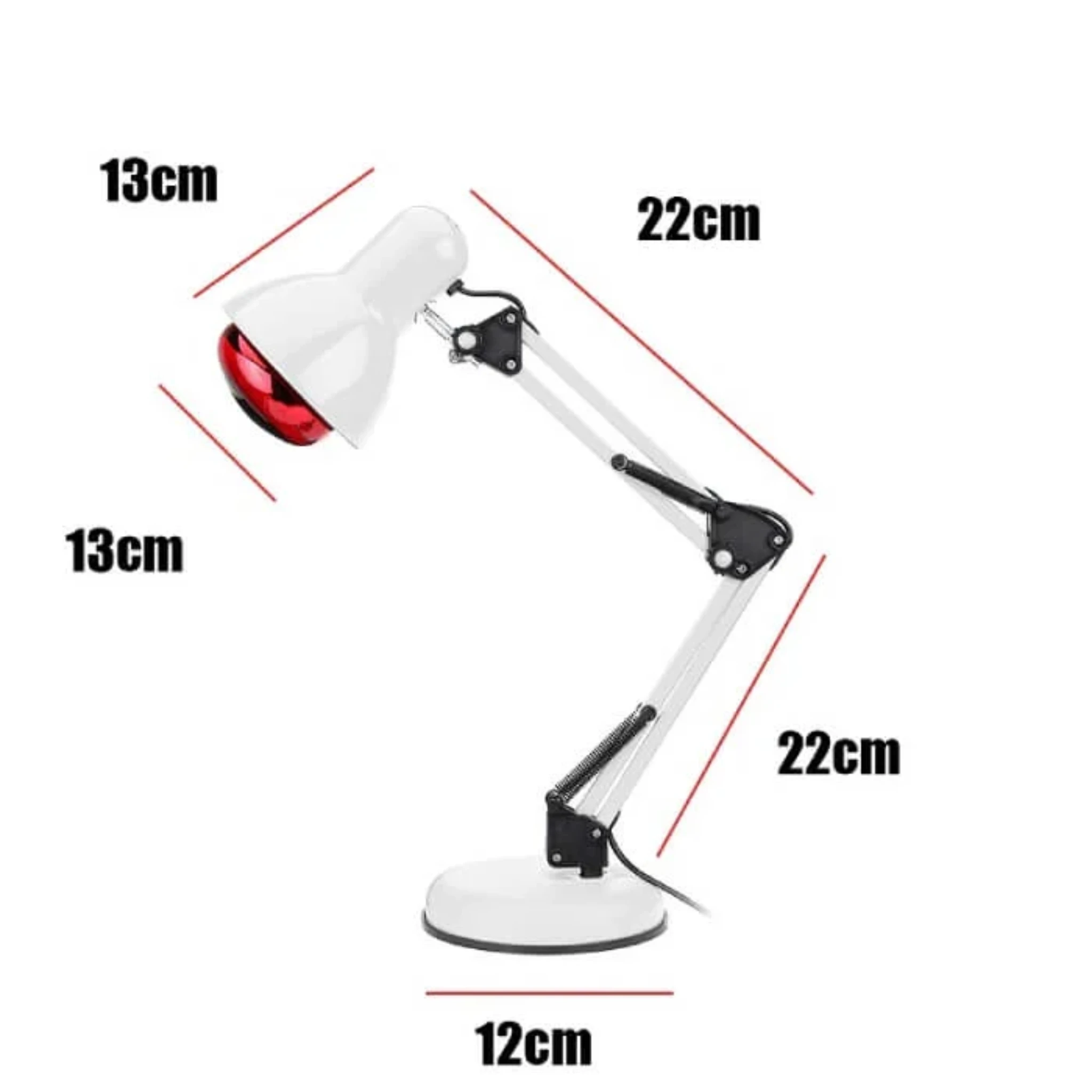 Red Light Therapy Lamp for Skin - Infrared Heating with Tripod Stand by BowLift