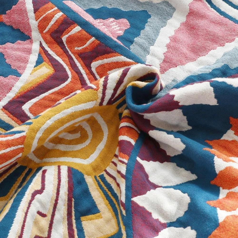 Sunburst Cotton Blanket by Casa & Beyond