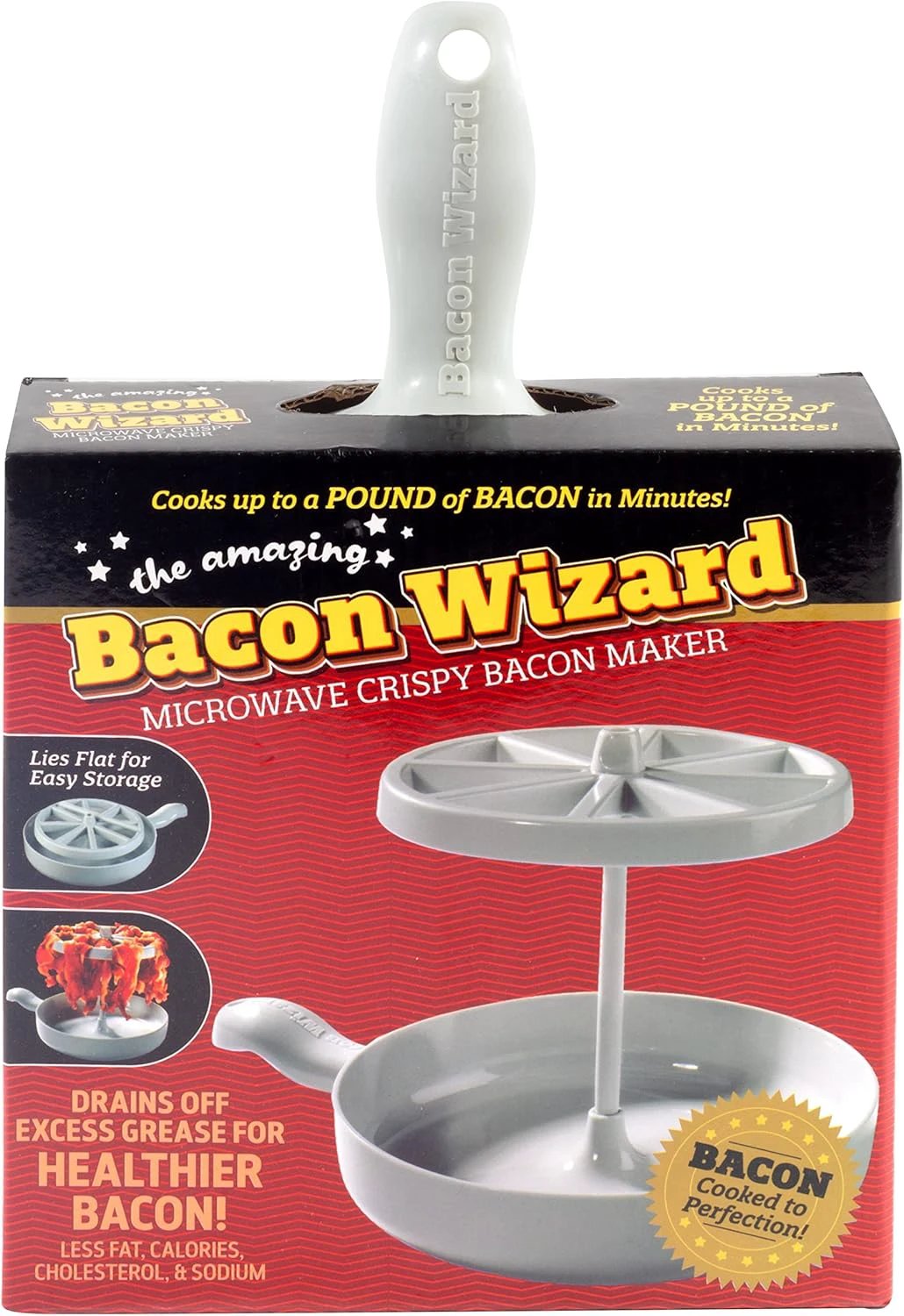 Bacon Wizard Microwave Bacon Cooker by BowLift