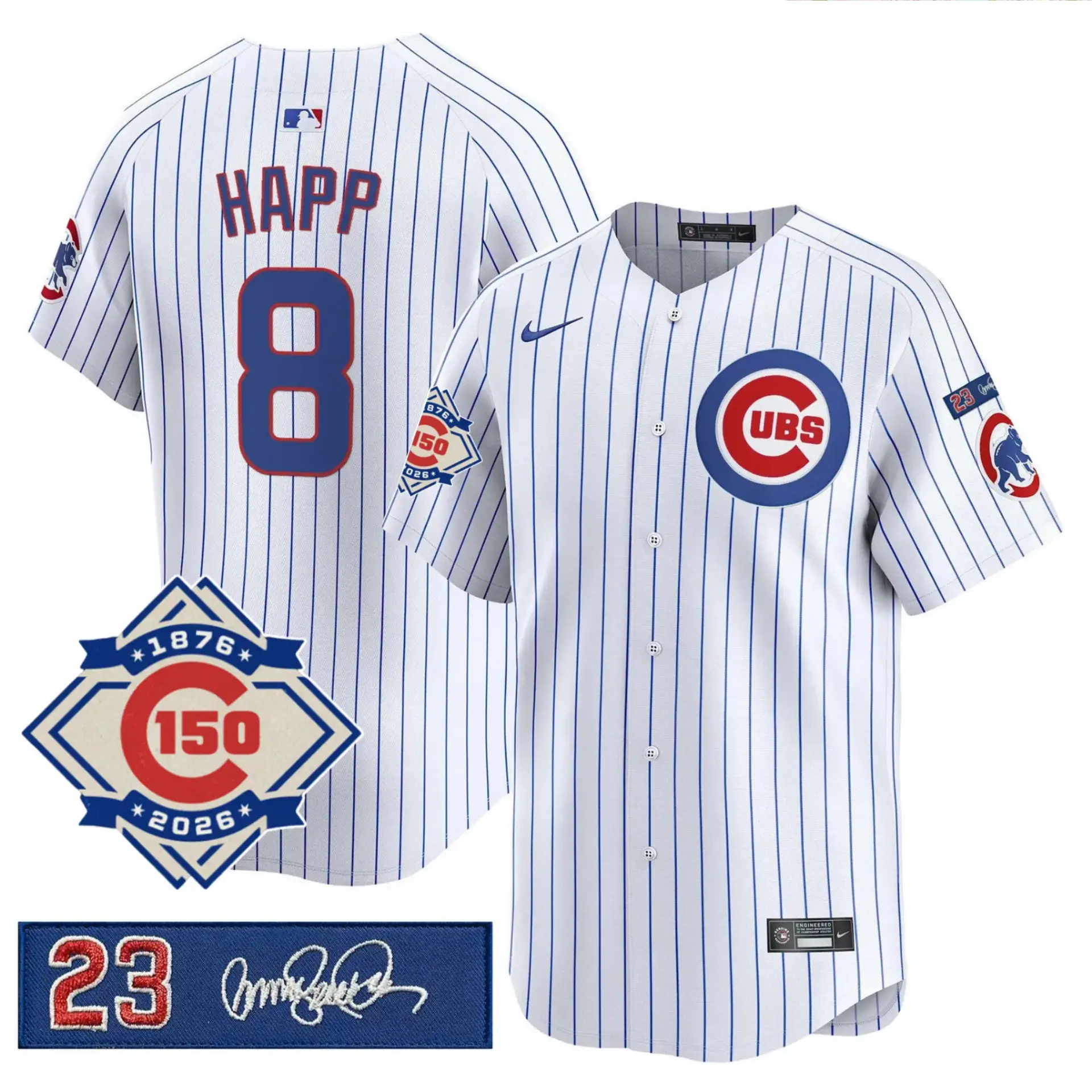 CHC Limited Jersey - 150th Anniversary & 'Ryno' Tribute Patch - All Stitched by Chicago Cubs