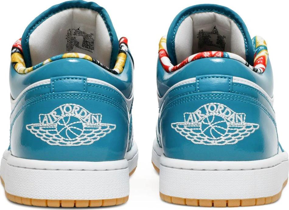 Air Jorrdan 1 Low SE Barcelona Cyber Teal by Air Jordan