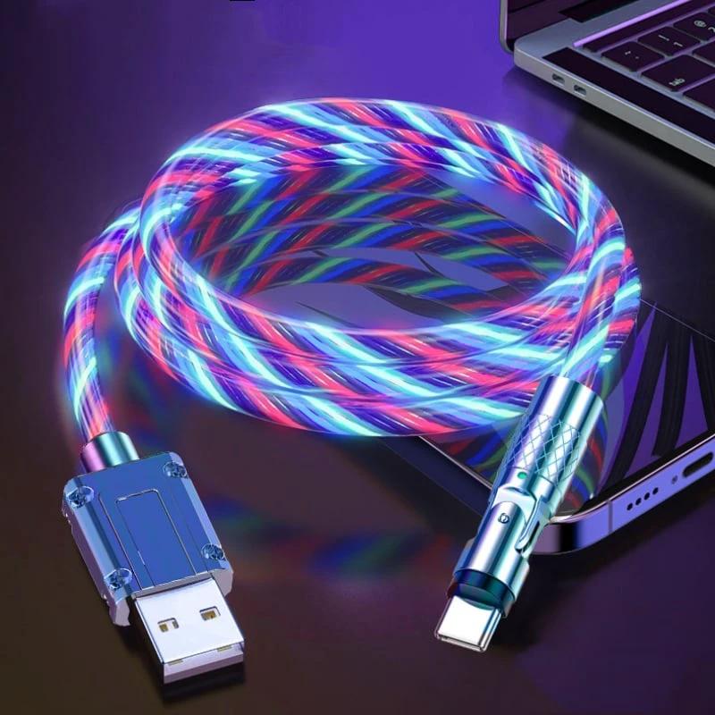 Magnetic Charging Cable | 540° Rotating Connector | Fast Charge with LED Glow by BowLift
