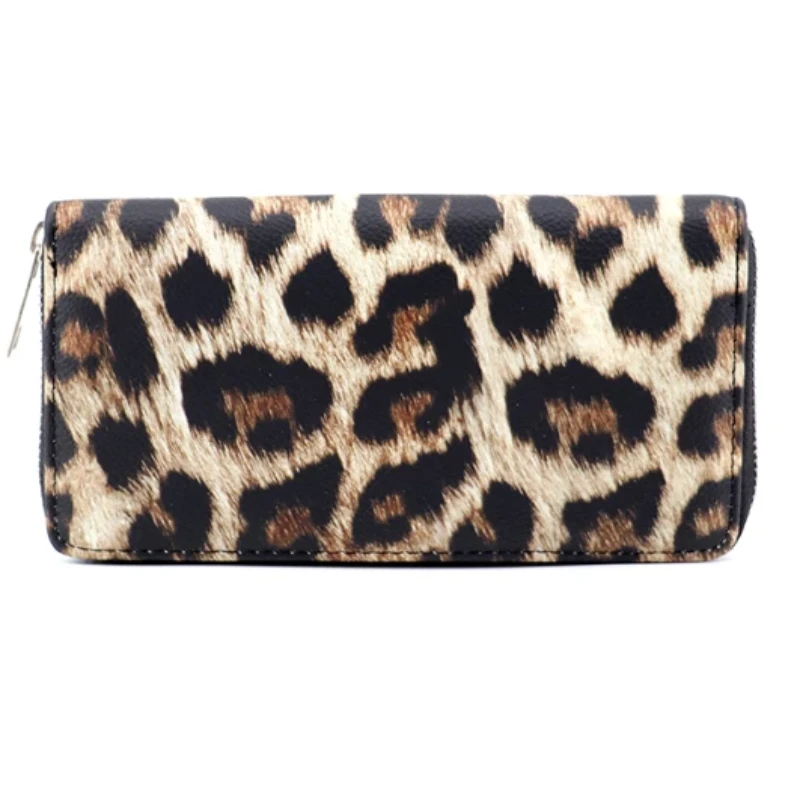 Classic wallet with leopard pattern for women by Bowlift