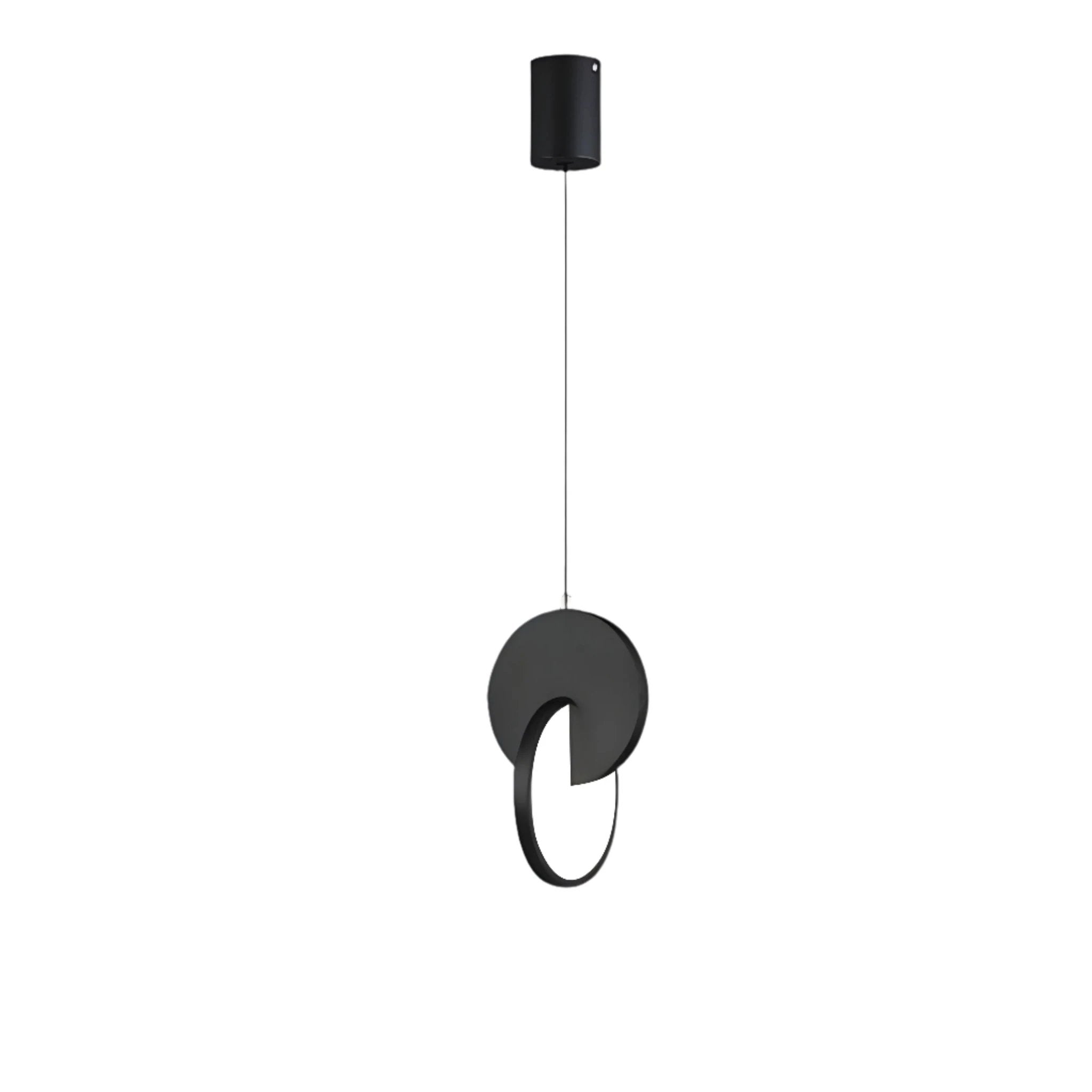 Modern Scandinavian LED Pendant Lamp with Round Frame and Warm Glow Bowlift by Bowlift
