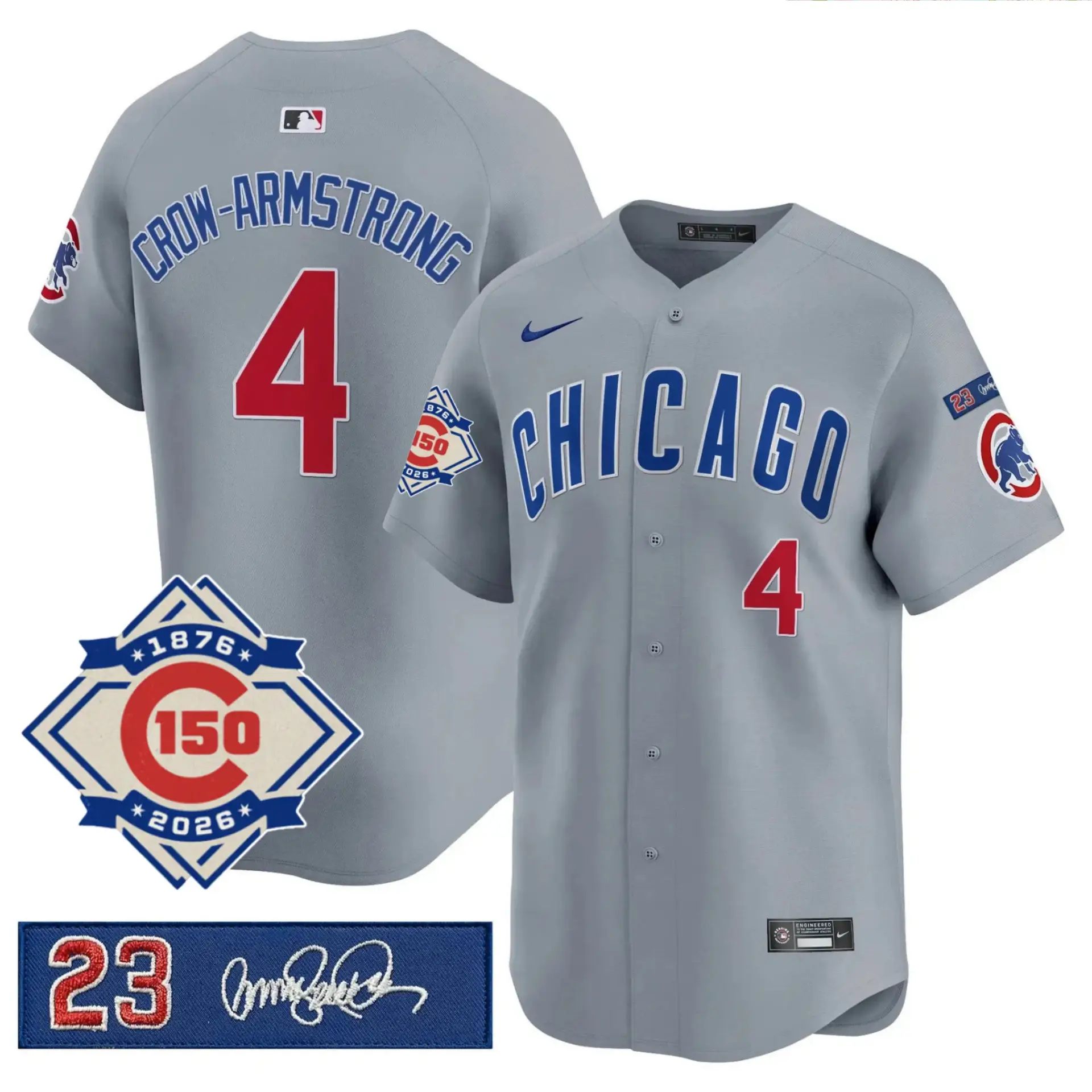 CHC Limited Jersey - 150th Anniversary & 'Ryno' Tribute Patch - All Stitched by Chicago Cubs