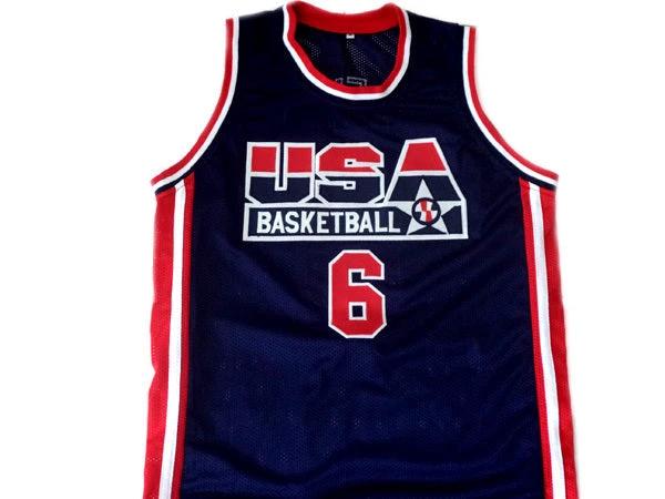 Derrick Coleman Jersey #6 Team USA Basketball Navy Blue by My store basketball