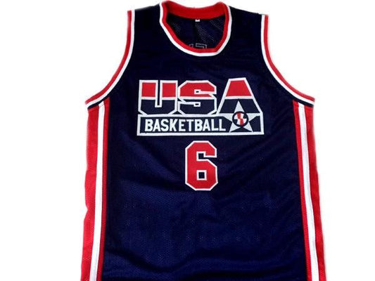 Derrick Coleman Jersey #6 Team USA Basketball Navy Blue by My store basketball