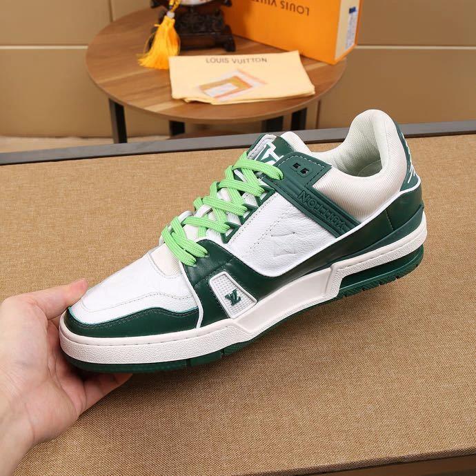 Luxury Virgil Trainer Sneakers Shoes Signature Green by Air Jordan