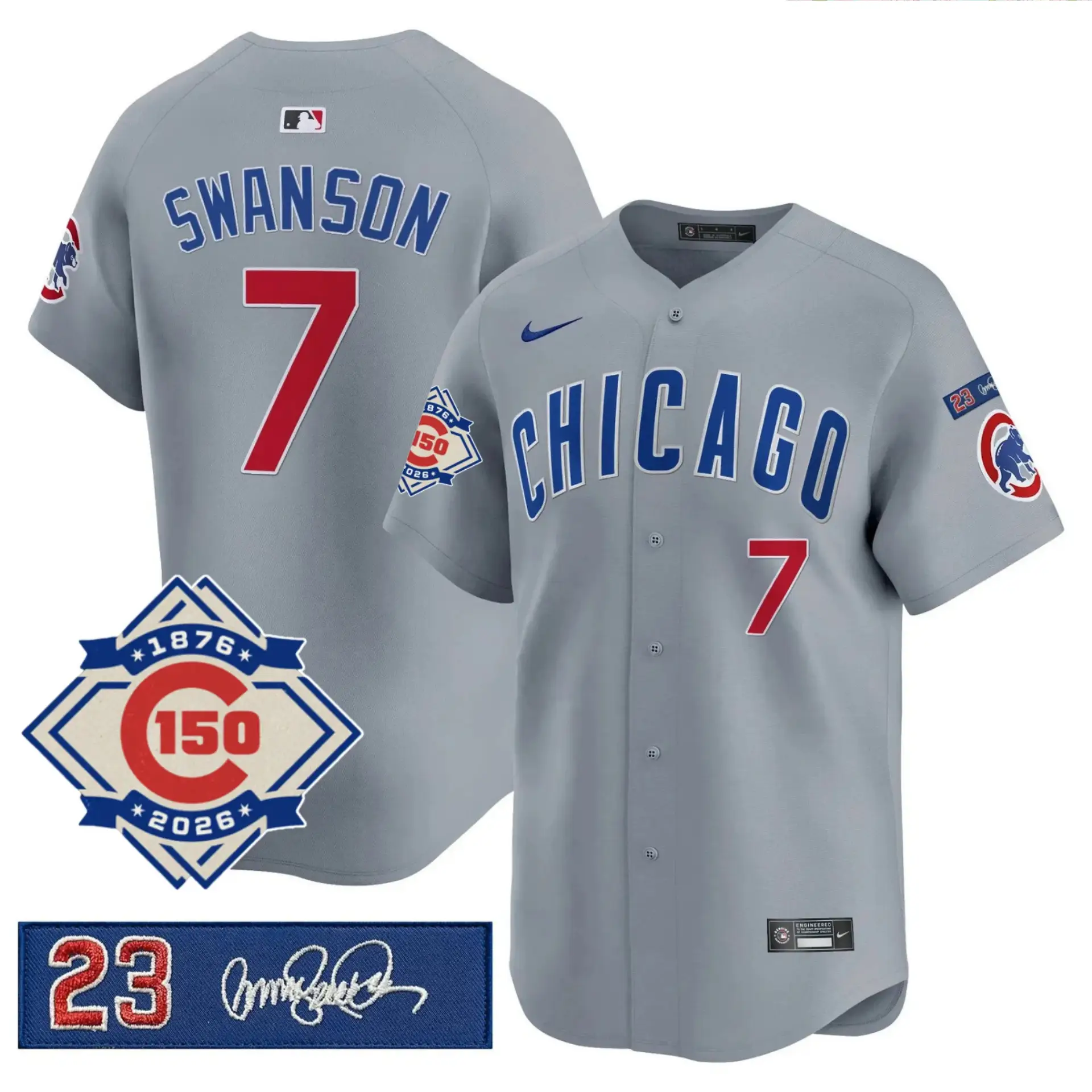 CHC Limited Jersey - 150th Anniversary & 'Ryno' Tribute Patch - All Stitched by Chicago Cubs