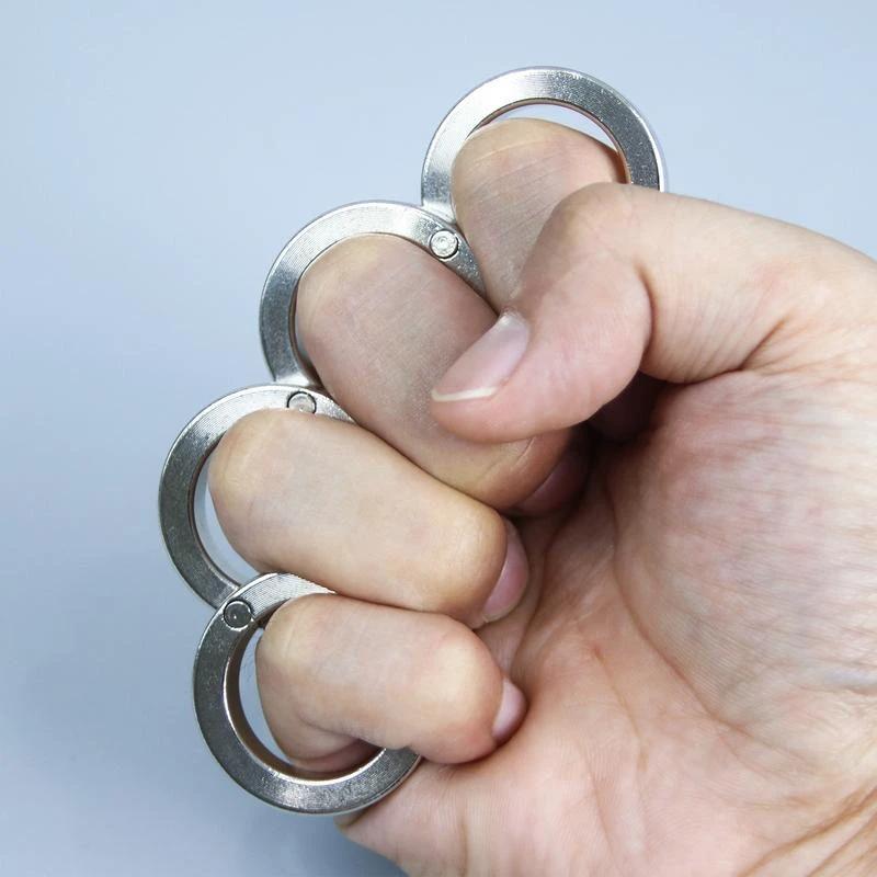 Foldable Four-Ring Titanium Steel Fidget Toy by BowLift