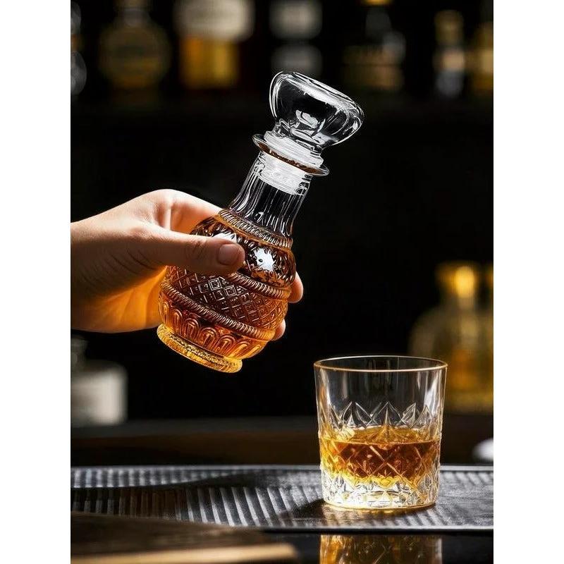 Mini Vintage Glass Decanter by BowLift