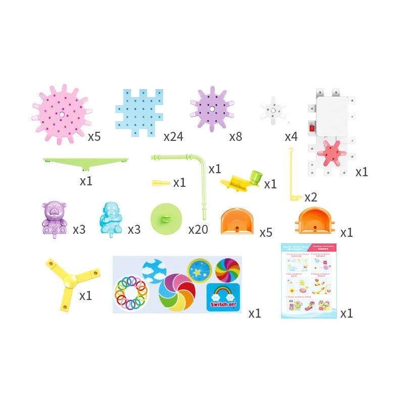 Paradise of various electric building blocks for children by Bowlift