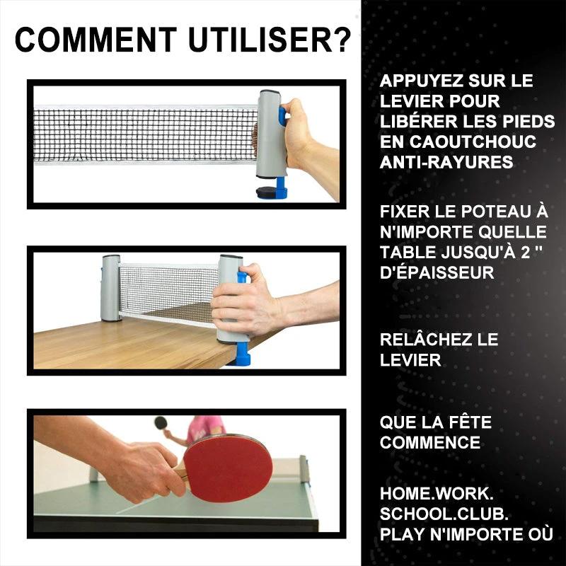 Table tennis net foldable by Bowlift