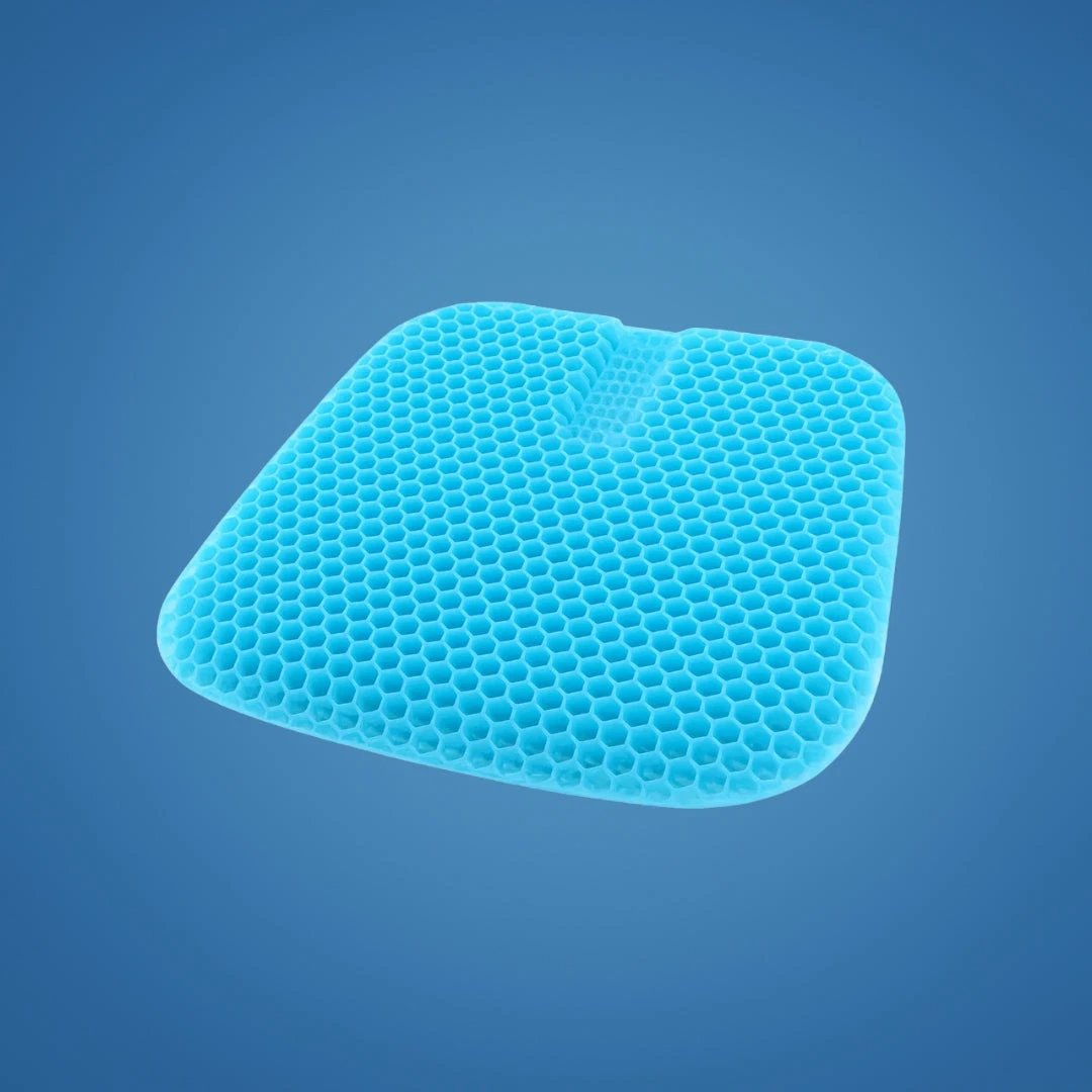 Pressure Relief & Cooling Honeycomb Gel – Posture Support – Office Car Chair Comfort for Long Sitting Bowlift by Bowlift