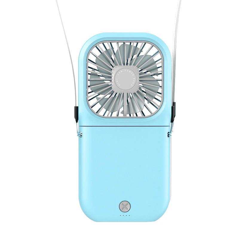 Portable hanging neck fan by Bowlift