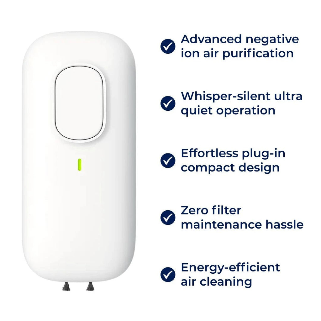 in Air Purifier – Negative Ion – Ultra-quiet ≤ 5 dB – Removes Smoke Odours & Pet Dander – Clean Fresh Air for Bedrooms Bowlift by Bowlift