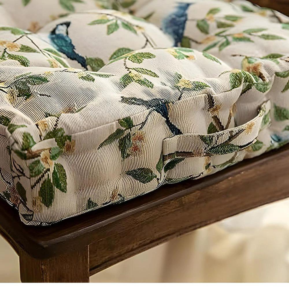 Whimsical Bird Leaf Cushion by Casa & Beyond