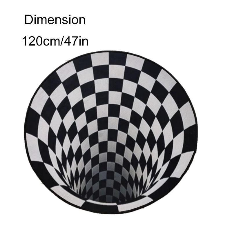 Rug with optical illusion by Bowlift