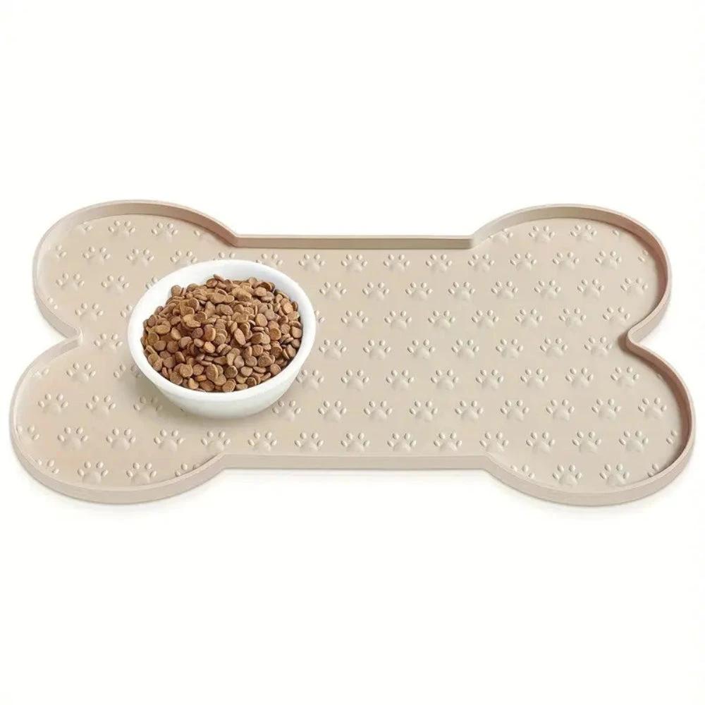 Bone-Shaped Silicone Pet Feeding Mat by Casa & Beyond