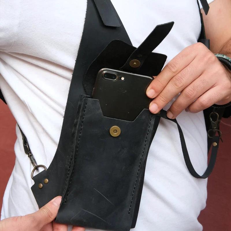 Medieval Steampunk Retro Shoulder Bag with Shoulder Strap by BowLift