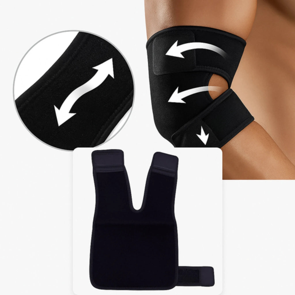 Adjustable Compression – Breathable Neoprene Strap – For Tennis Elbow & Daily Activities Bowlift by Bowlift