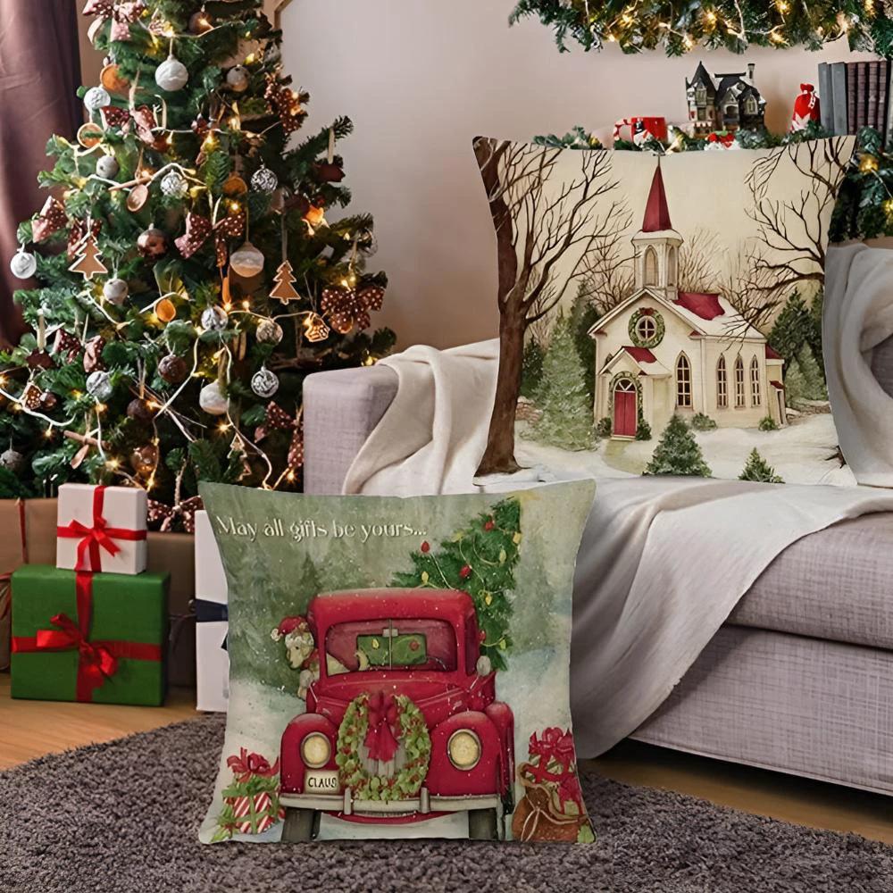Christmas Cardinal Cushion Cover by Casa & Beyond