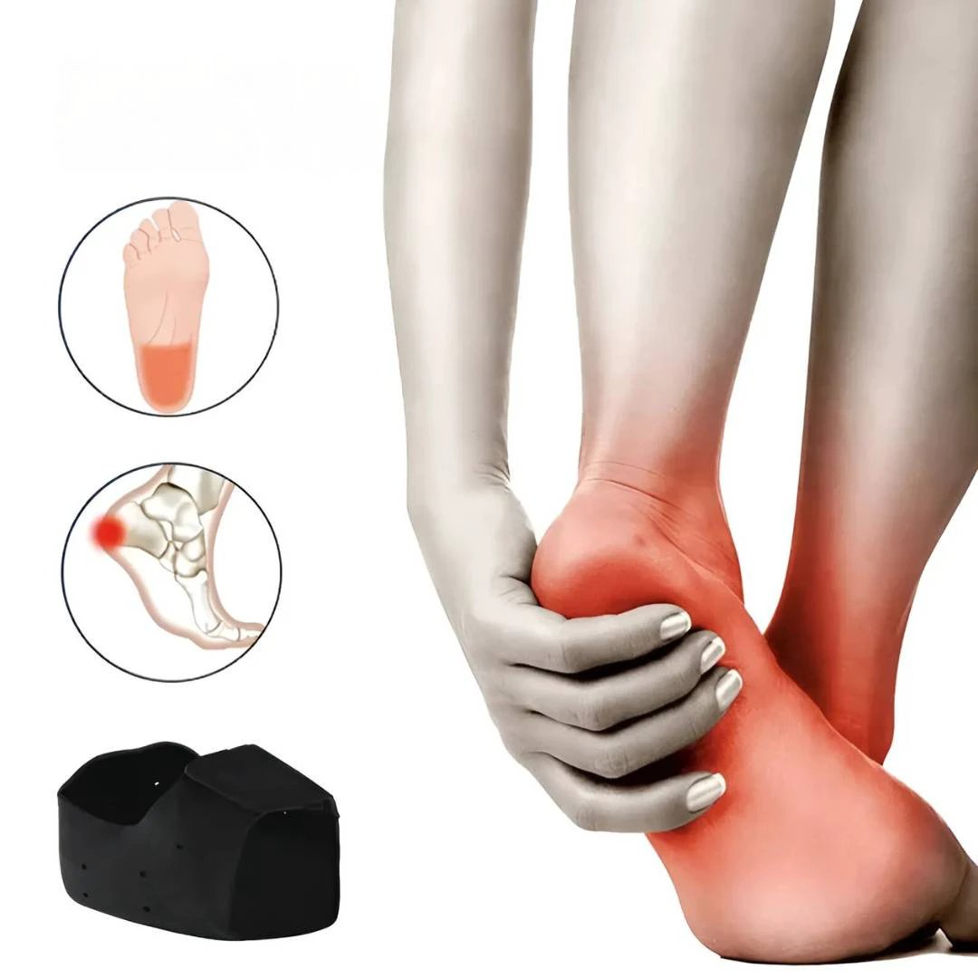 GelCush Heel Cups for Plantar Fasciitis | Soft Gel Inserts - for Heel Pain Relief and Shock Absorption Bowlift by Bowlift