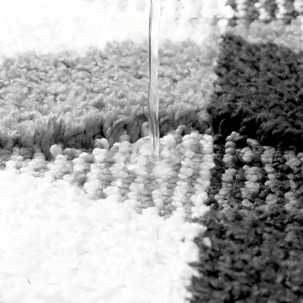 Soft Microfiber Non-Slip Geometric Rug by Casa & Beyond