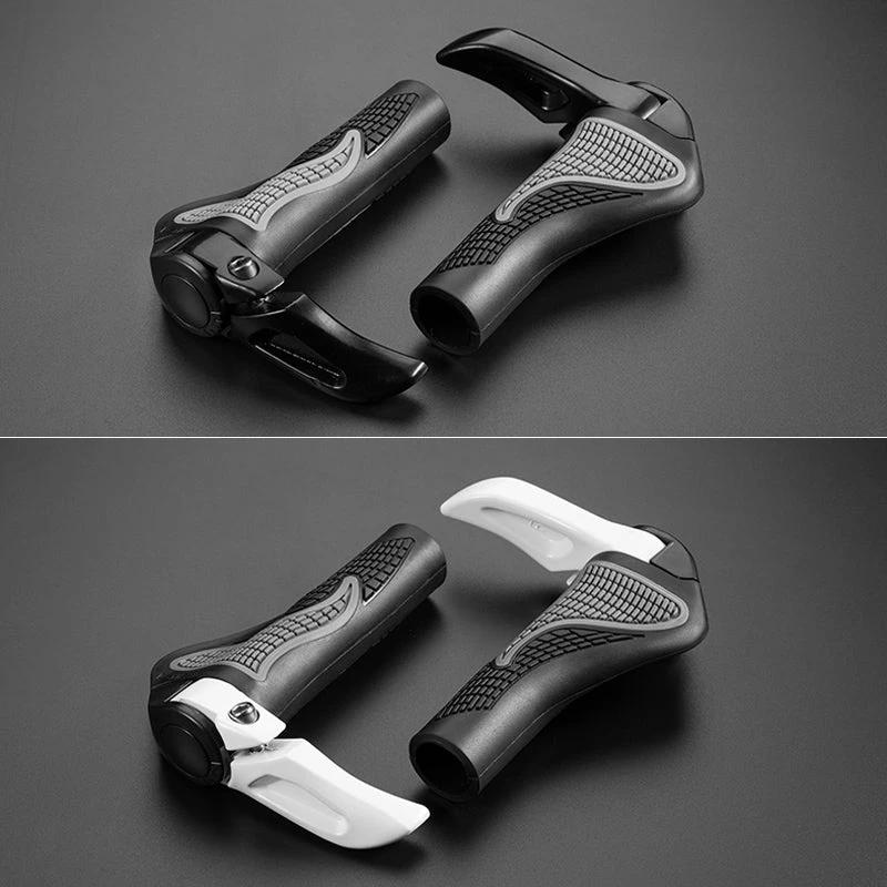 Ergonomic bicycle grips with shock absorption and horns (1 pair) by Bowlift
