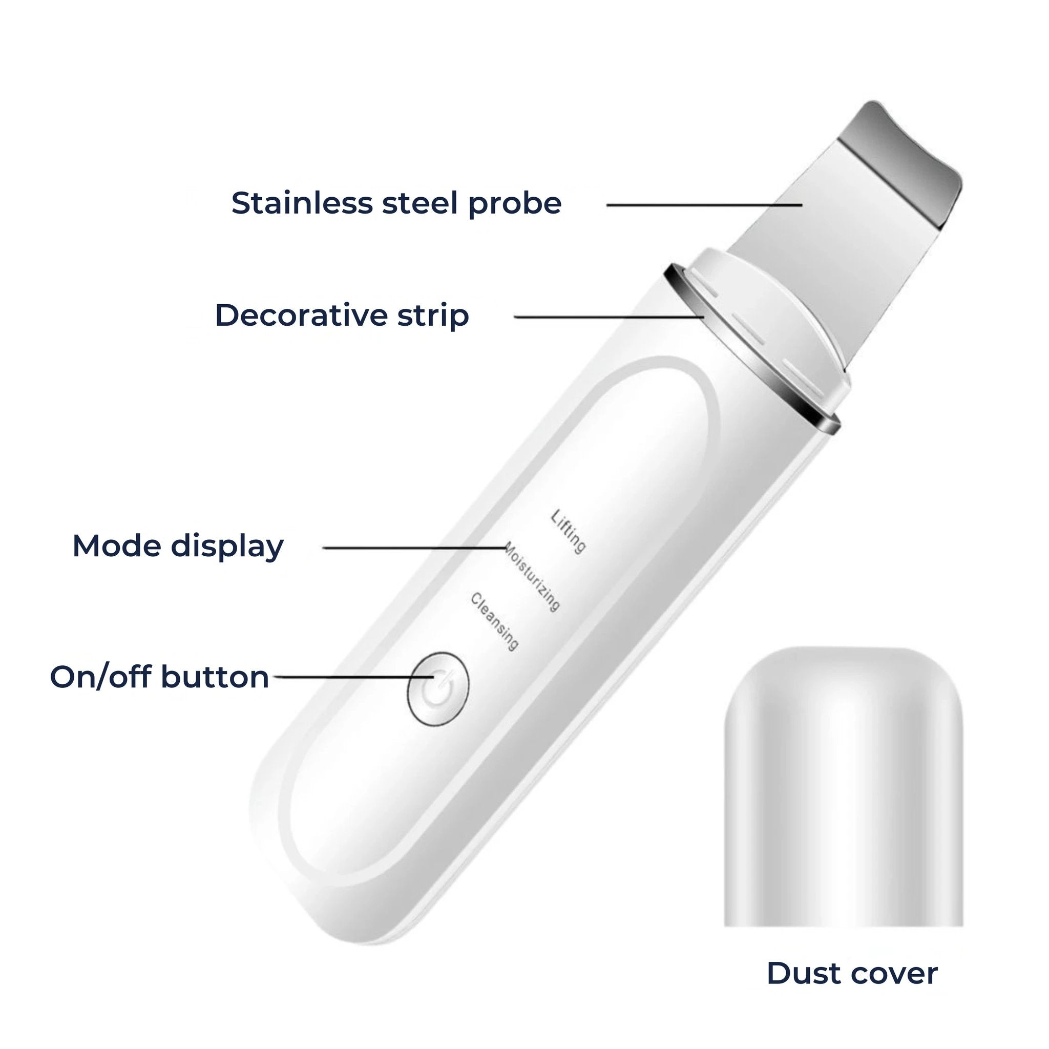 GlowSonic | Ultrasonic Facial Wand – Deep Cleansing – 33,000 Vibrations – At-Home Skincare Tool Bowlift by Bowlift