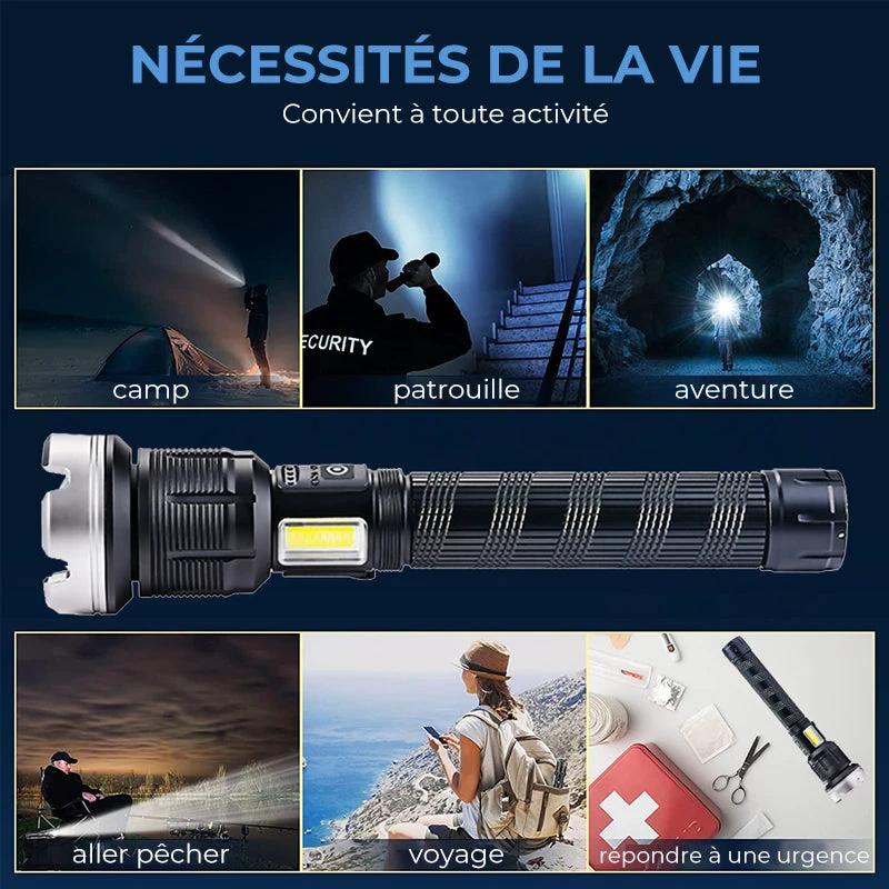 Zoom flashlight with LED by Bowlift