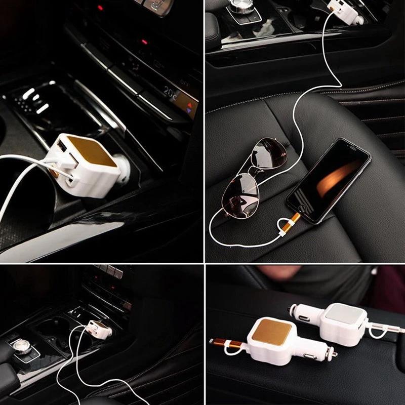 Ciaovie Car Charger Multi with Retractable Charging Cable by Bowlift