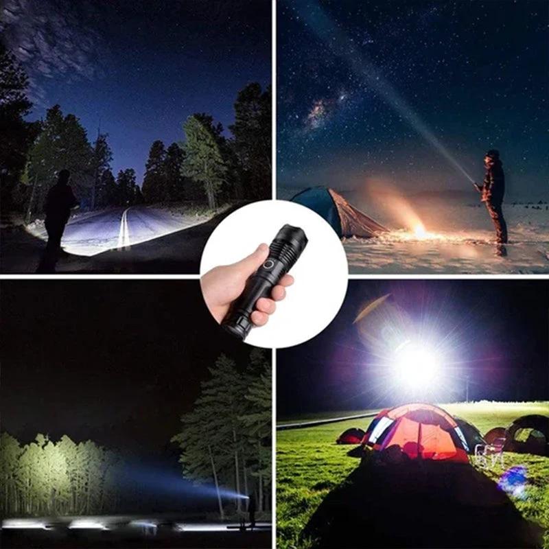 Tactical rechargeable laser LED flashlight by Bowlift