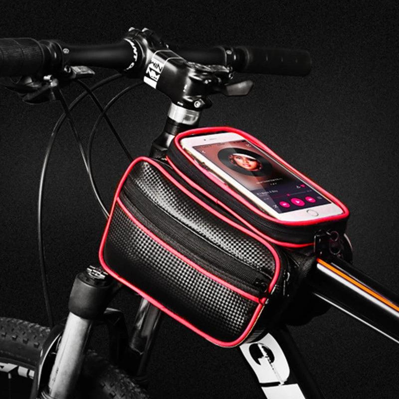 Mountain bike bag with waterproof touchscreen by Bowlift