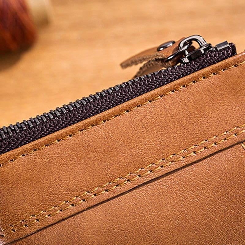 Wallet with multiple compartments Anti-RFID with coin pocket by Bowlift