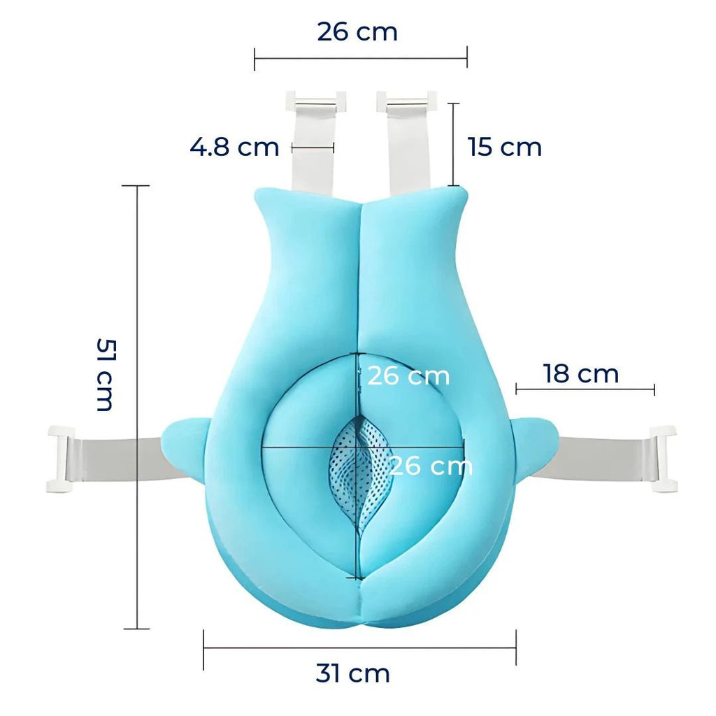 AquaNest | Baby Bath Support – Non-Slip Cushion – Quick-Drying Fabric – Newborn Safety Bowlift by Bowlift