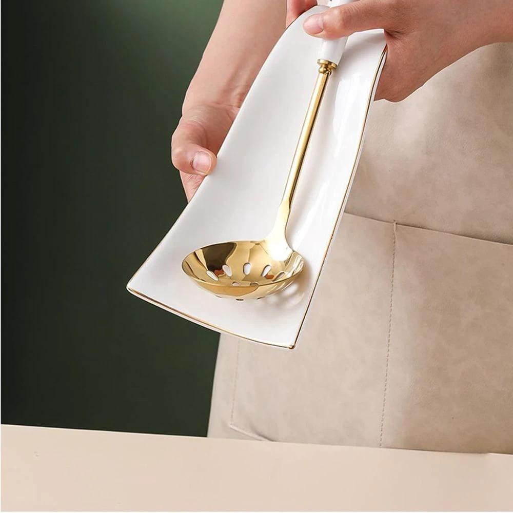 Flowline Ceramic Cooking Spoon Rest by Casa & Beyond