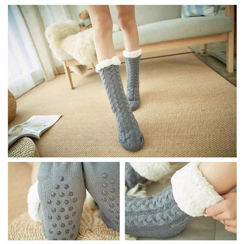 Socks Winter Warm Anti-Slip Thick by Bowlift