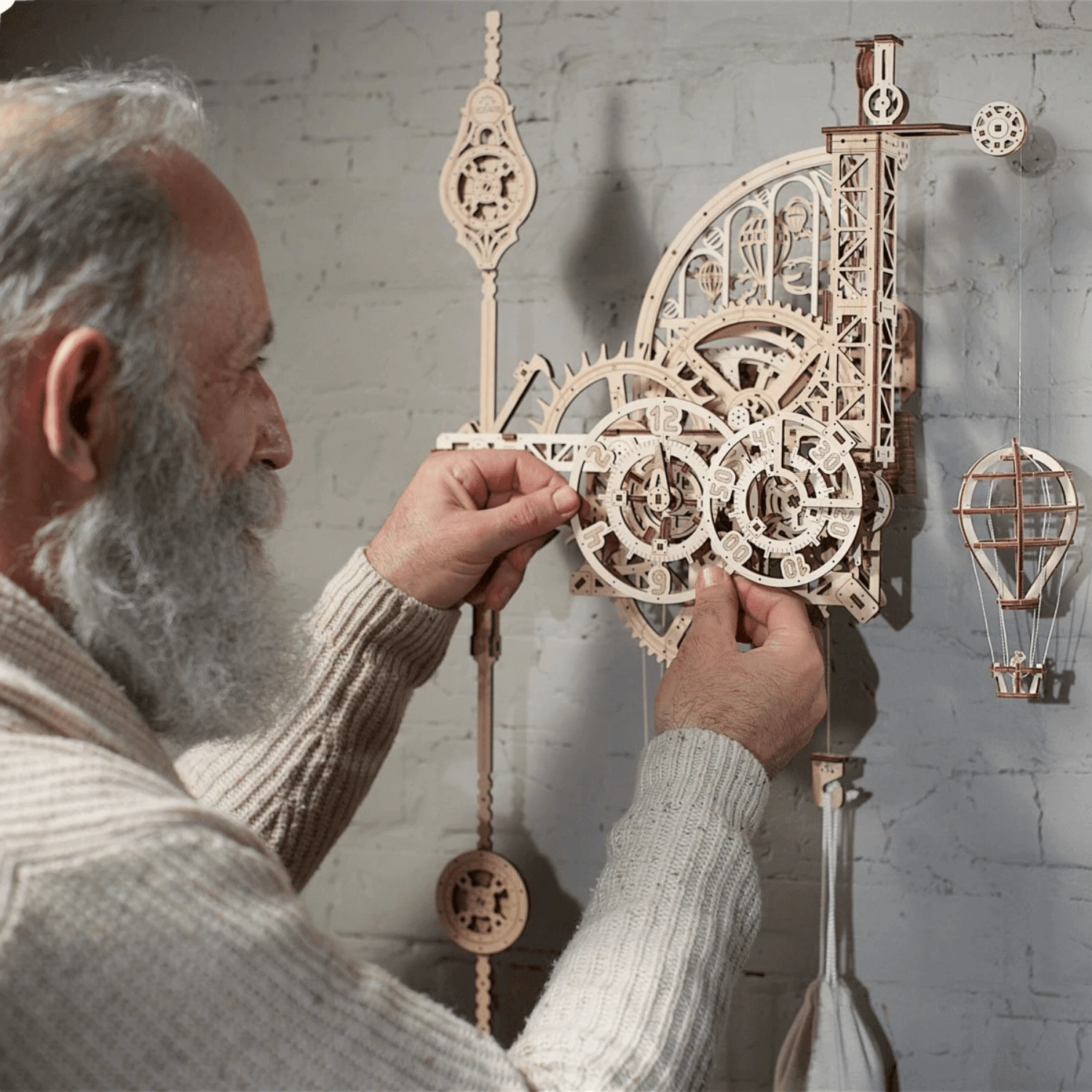 Aero Wall Clock with Pendulum Bowlift by Bowlift