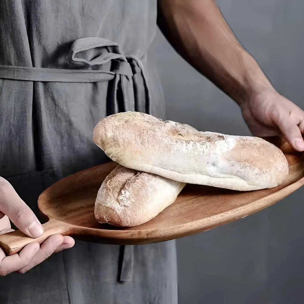 Leaf-Shaped Wooden Serving Plate by Casa & Beyond