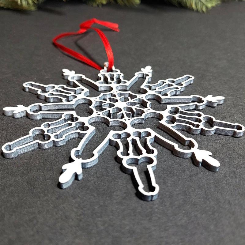 Funnier Snowflake Pendant by Bowlift