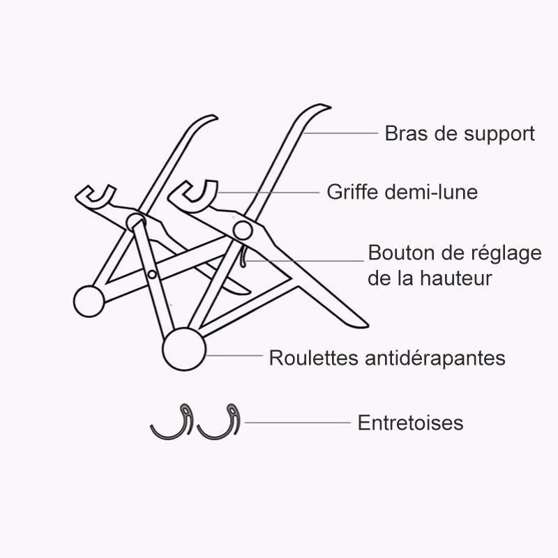 Ciaovie support adjustable for laptop by Bowlift