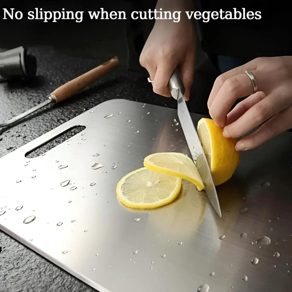 Premium Stainless Steel Chopping Board by Casa & Beyond