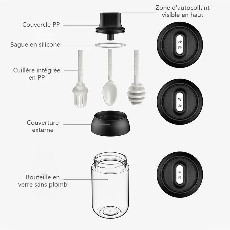 Spice jar with spoon by Bowlift