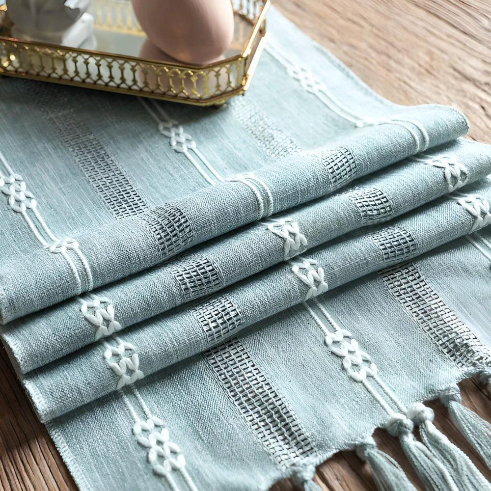 Tassel Whisper Table Runner by Casa & Beyond