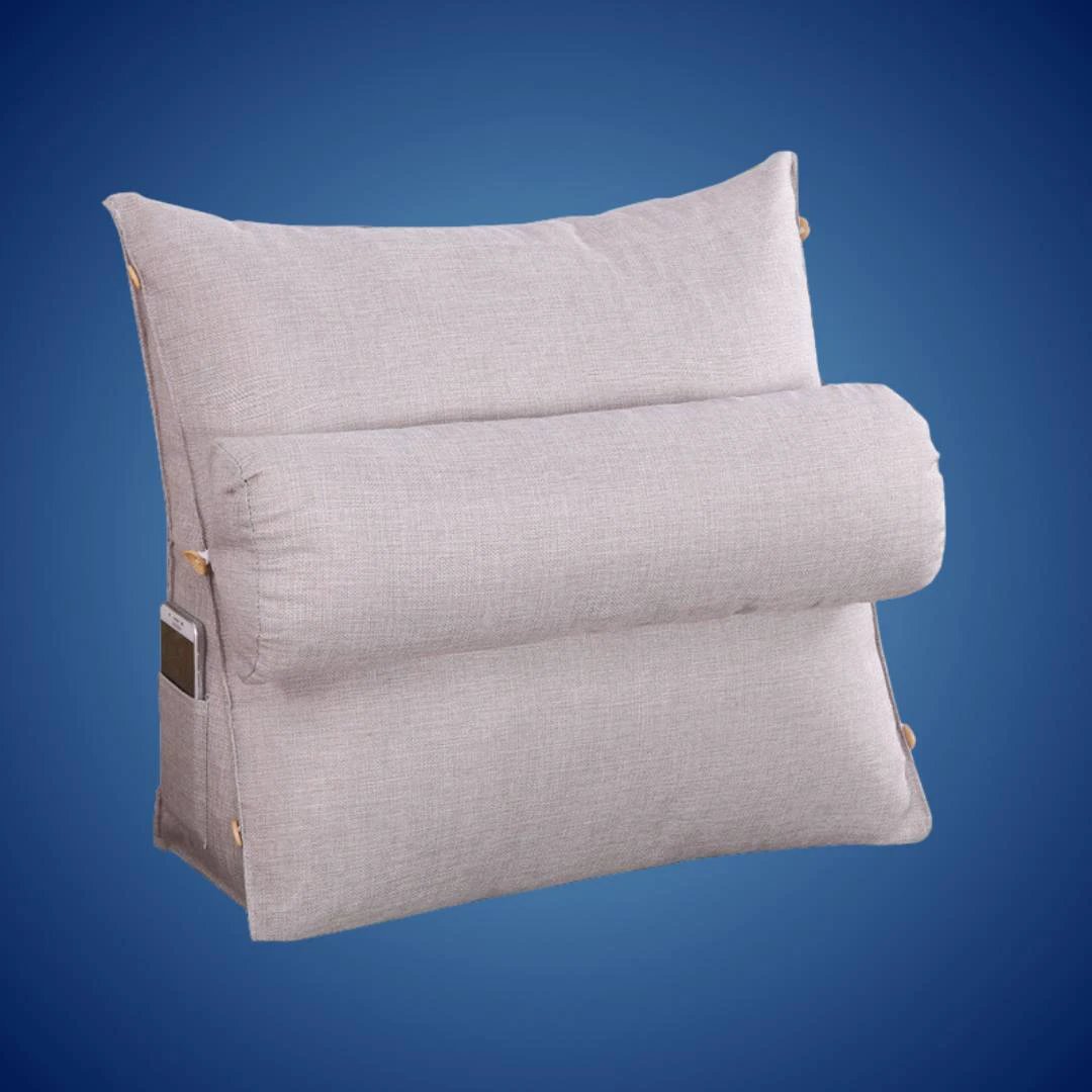 LoungeEase | Backrest Pillow for Reading and TV - Lumbar Support Adjustable Bed Pillow - Comfort Posture - Versatile Use Pillow Bowlift by Bowlift