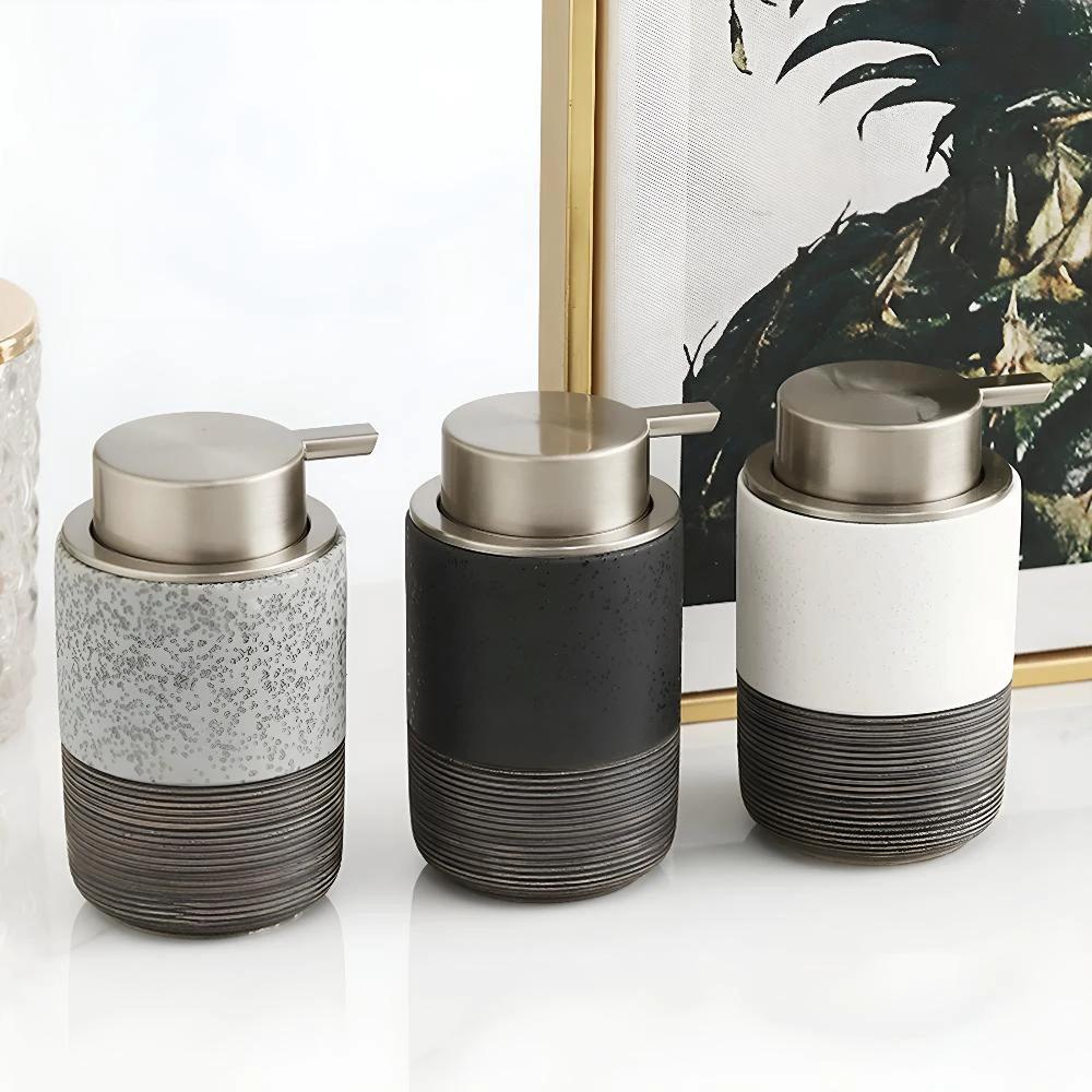 Minimalist Ceramic Soap Dispenser by Casa & Beyond