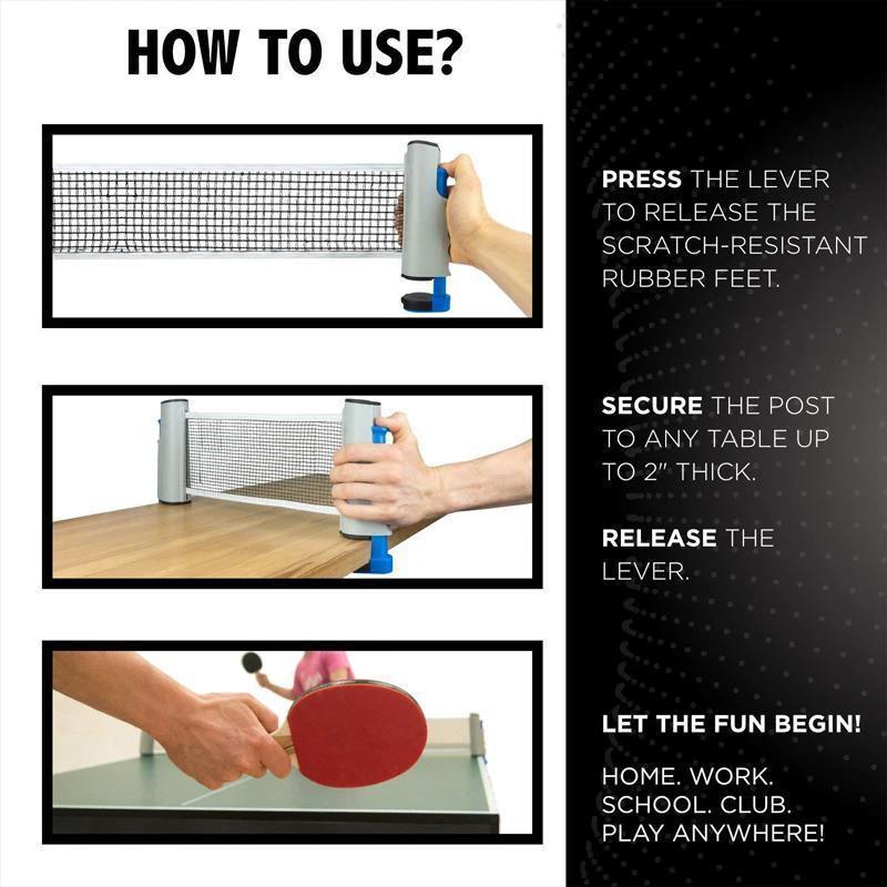 Table tennis net foldable by Bowlift